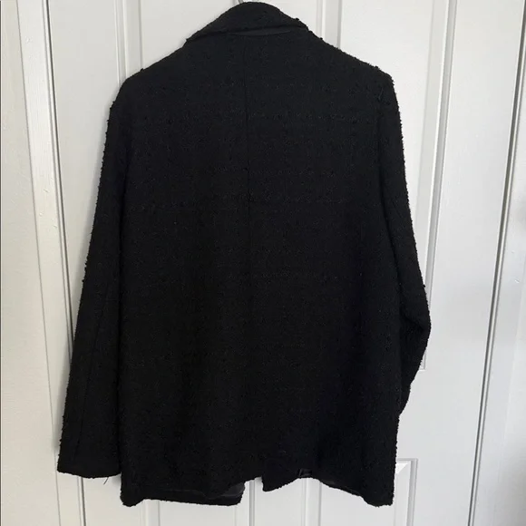 Abercrombie & Fitch black textured tweed blazer - Picture 6 of 11